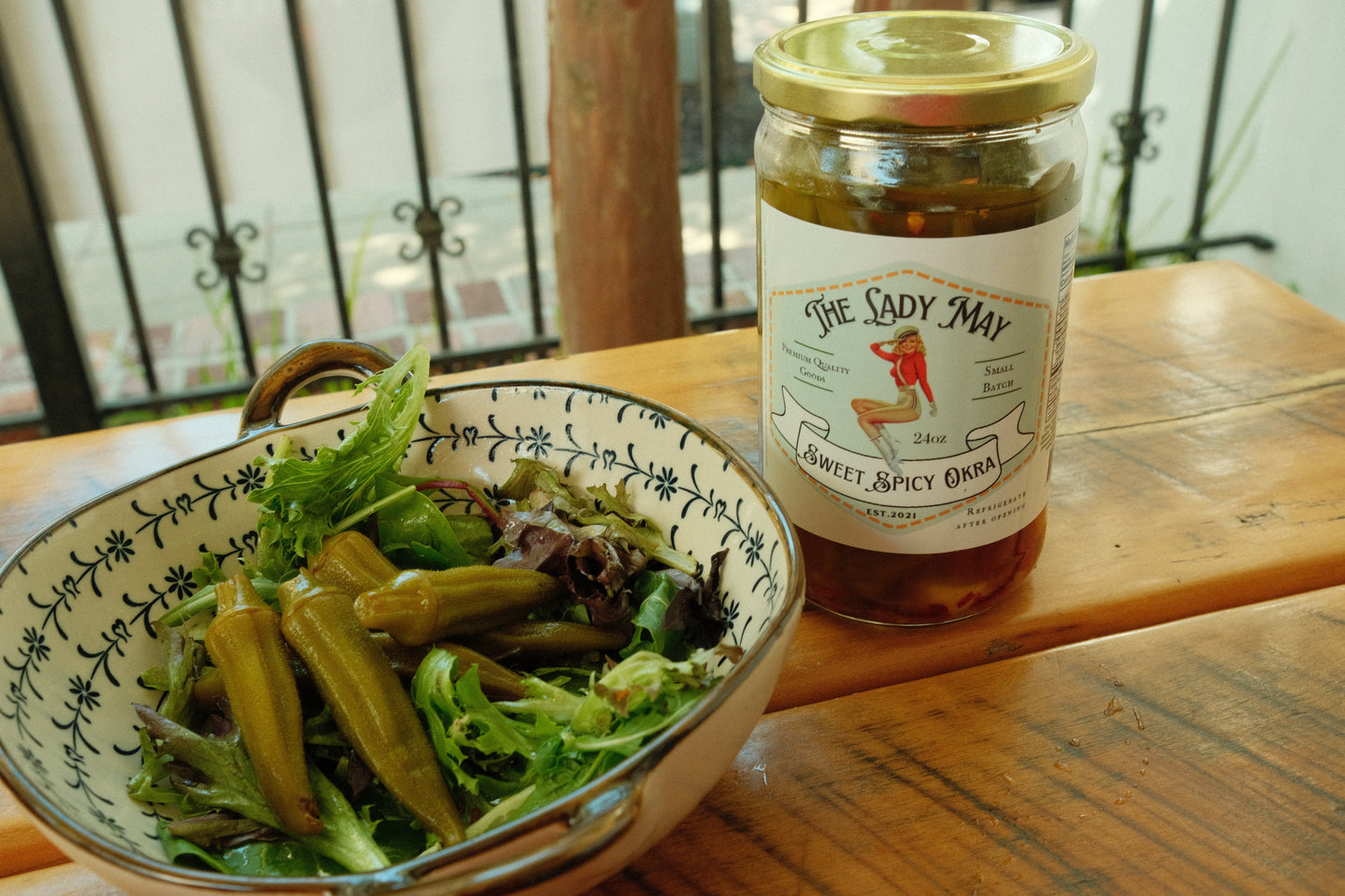 Sweet & Spicy Pickled Okra