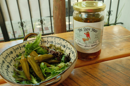 Sweet & Spicy Pickled Okra