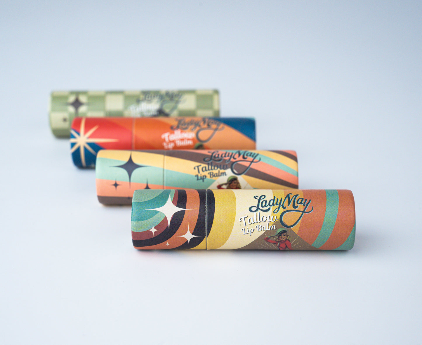 Tallow Lip Balm Multipack - Citrus, Vanilla, Mint, Pina Colada