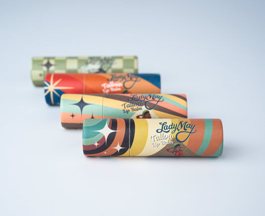 Lady May Tallow Lip Balm | All Natural Beef Tallow Lip Balm