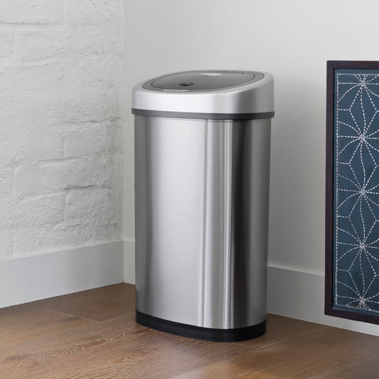 13.2 Gallon | Rectangular Motion Sensor Trash Can | DZT-50-9