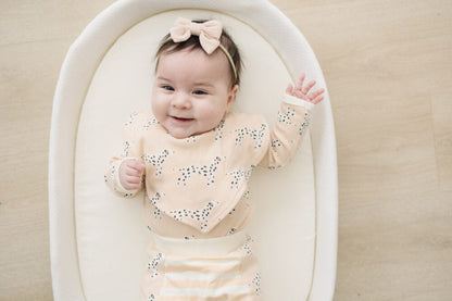 Organic Cotton Long Sleeve Bodysuit - Dalmatian
