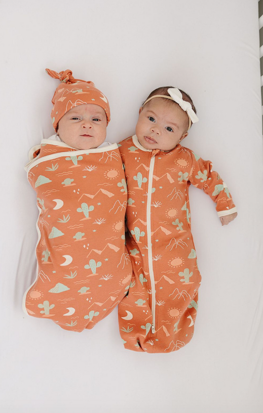 GOTS Certified Organic Cotton Sleepsack - Desert