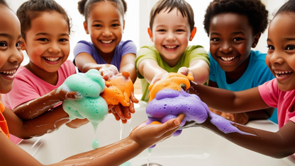 Non-toxic Colorful Foaming Hand Soap. Purple Foam/Lavender