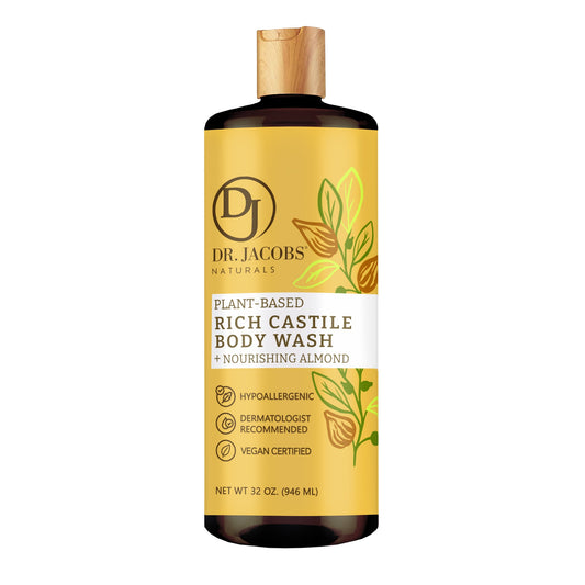 Almond Castile Body Wash (All American) 32 oz