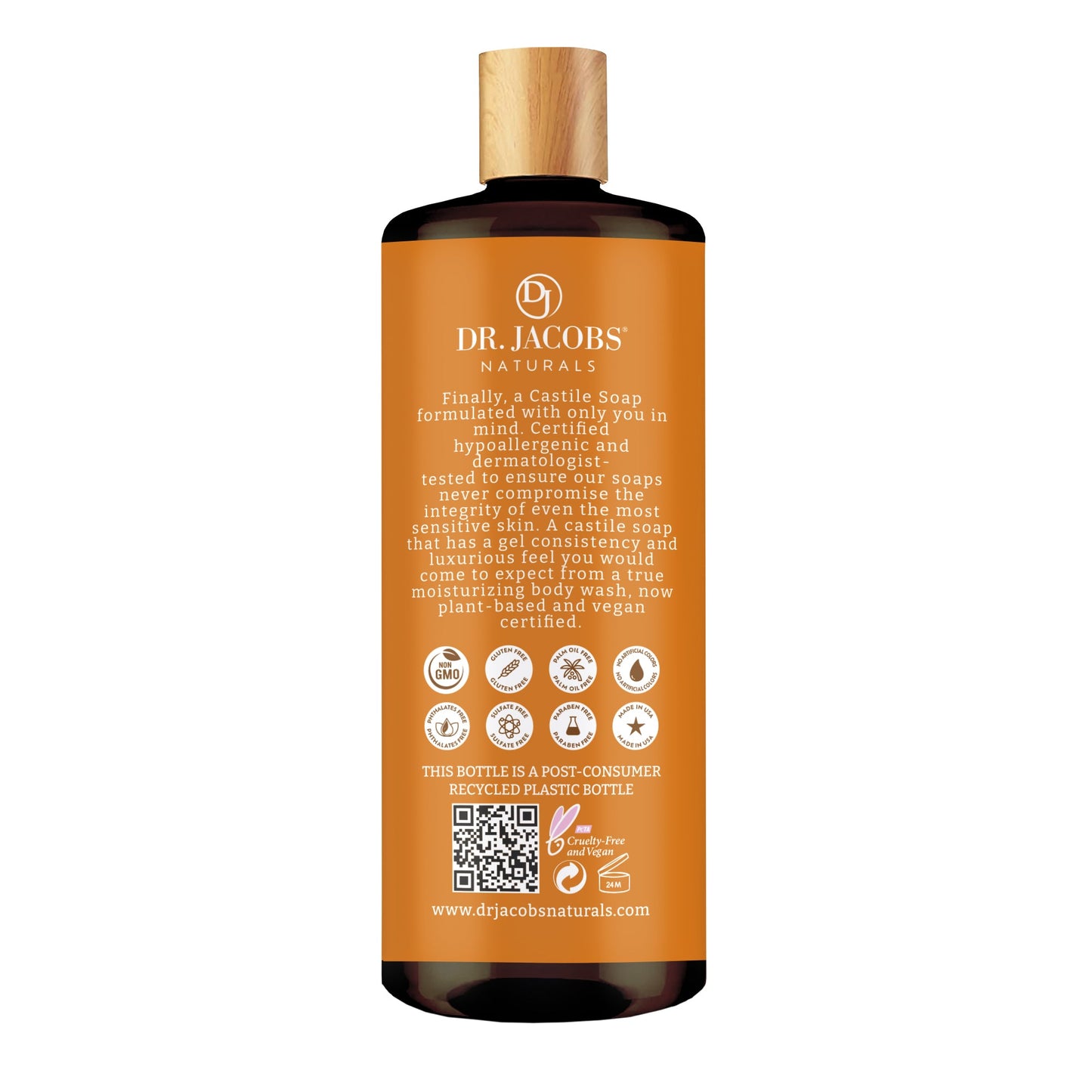Orange & Ginger Castile Body Wash (All American)