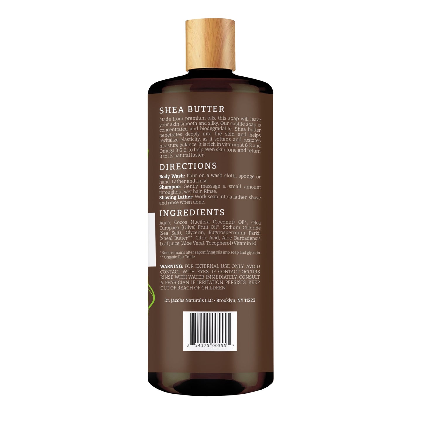 Shea Butter Castile Body Wash (All American)