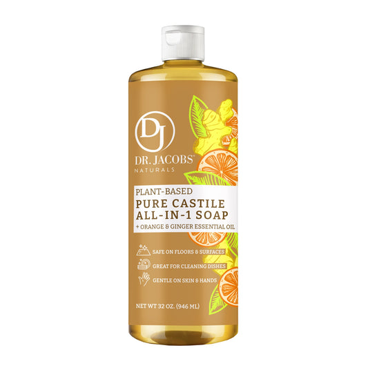 Orange & Ginger All in 1 Castile Soap - Thin Formula