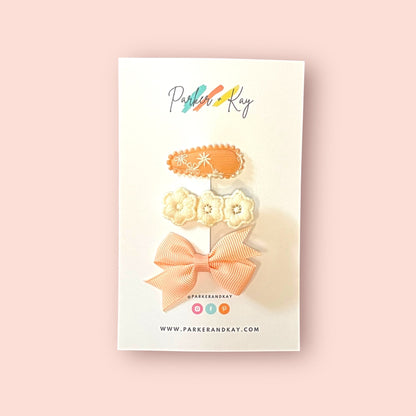 Baby 3-Piece Hair Clips Variety Set