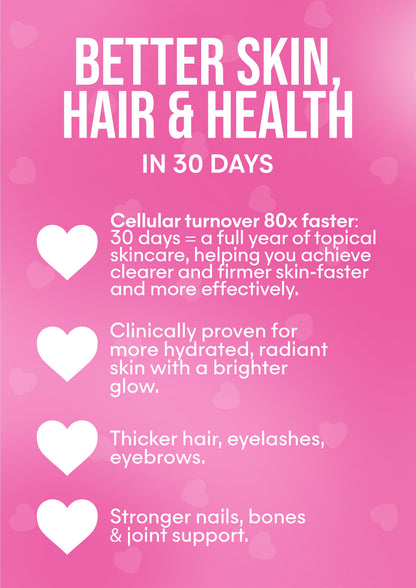 It Girl Skin – Ceramide, Hyaluronic Acid & Beauty Gummies for Glowing Skin