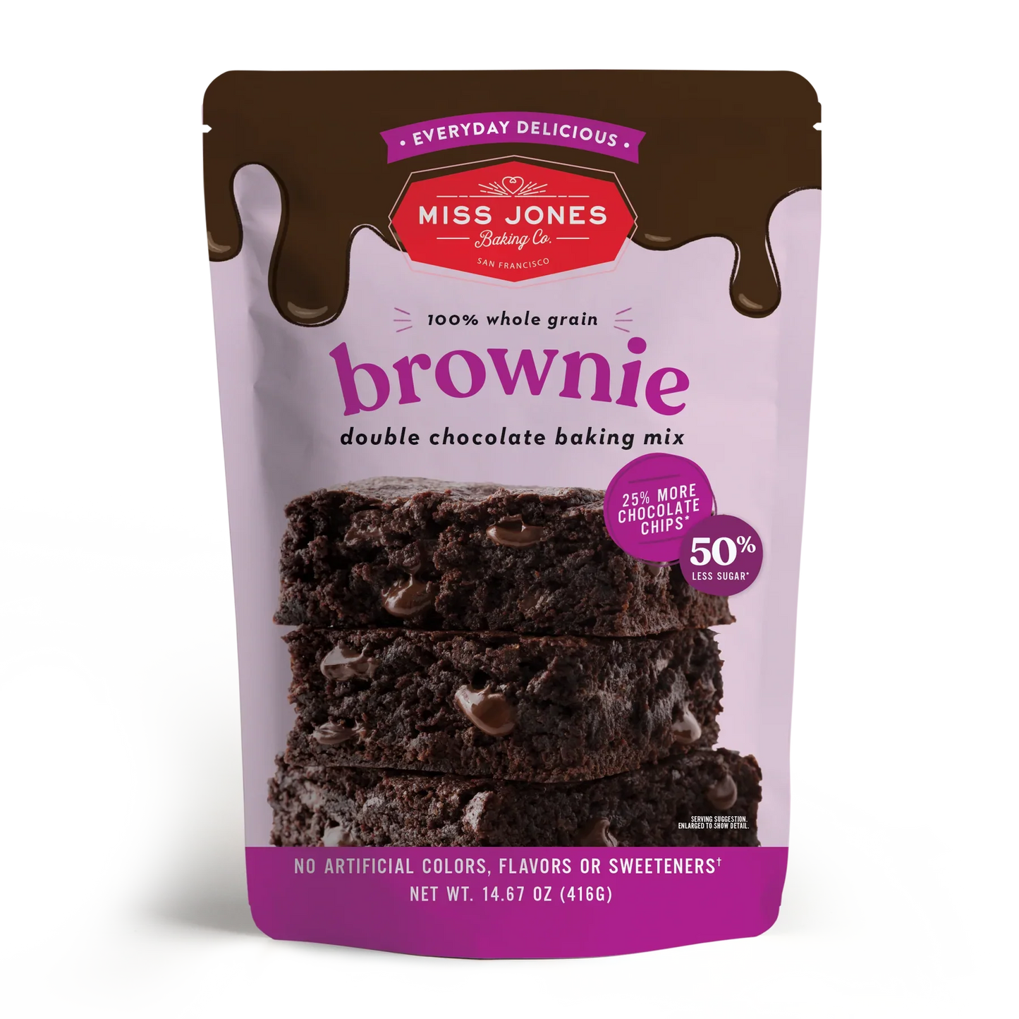 Miss Jones Baking Co Evrydy Dlcs Chocolate Brownie 6-Pack 14.67 Oz