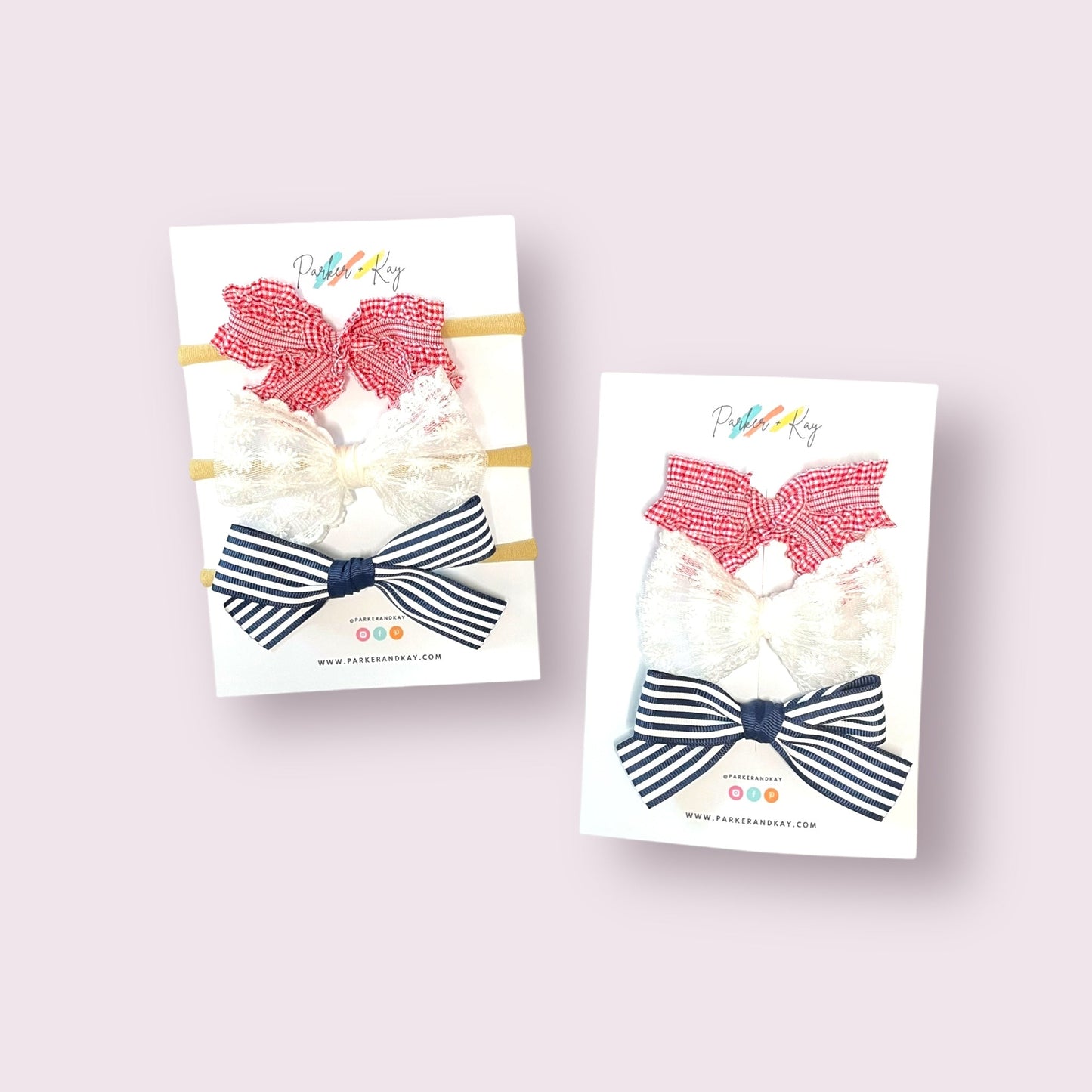 Little Liberty Hair Bow Trio