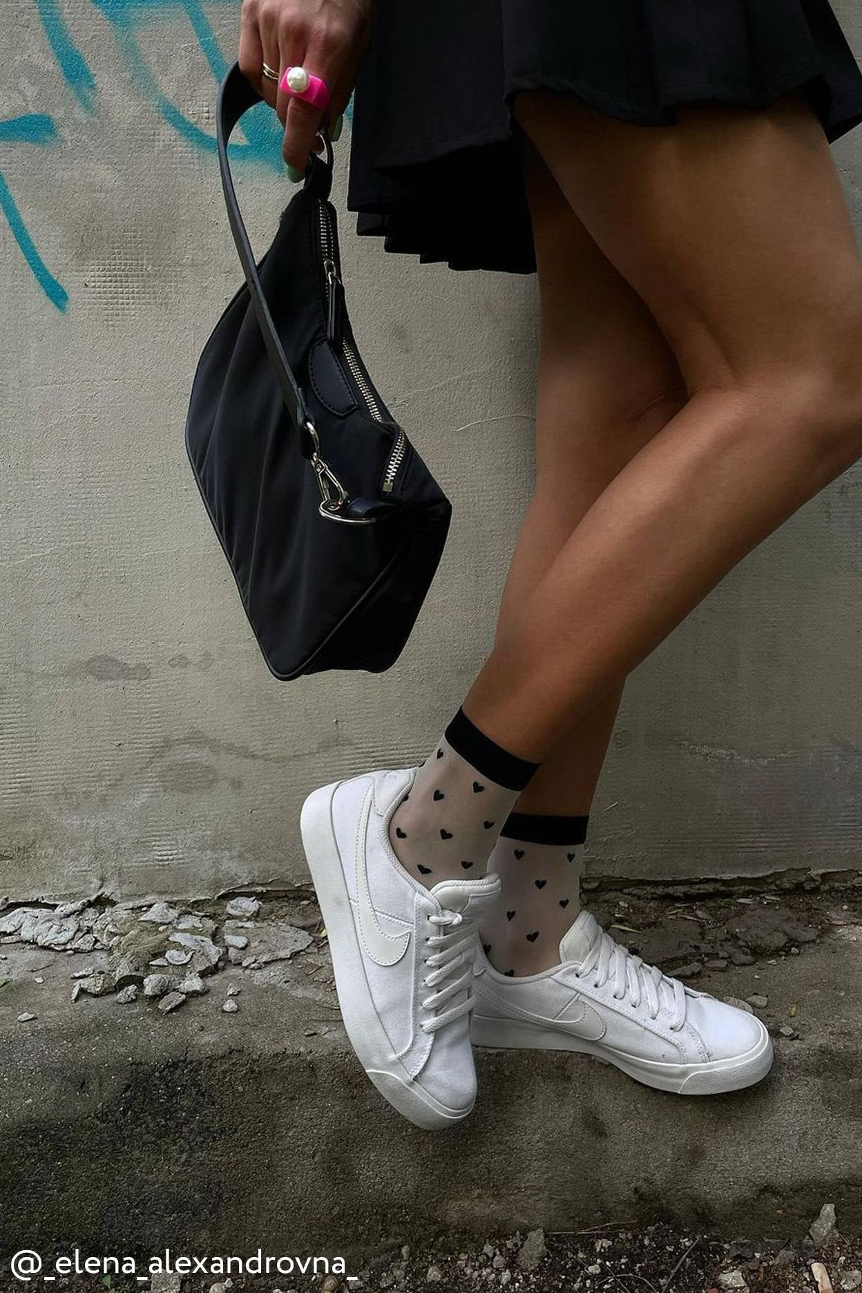 Socks Conte Fantasy - Hearts Pattern