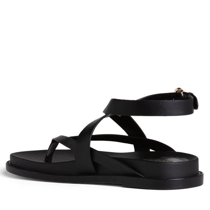Elise Flat Leather Sandal