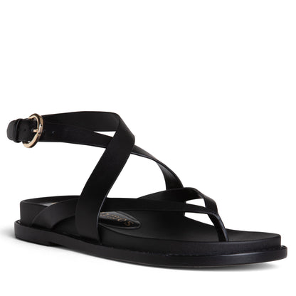 Elise Flat Leather Sandal