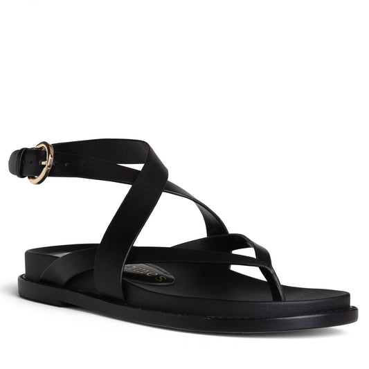 Elise Flat Leather Sandal