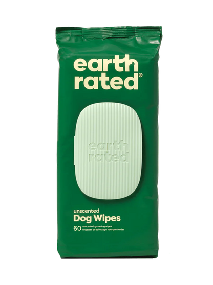 Earth Rated Unscented Plant-Based Dog Grooming Wipes