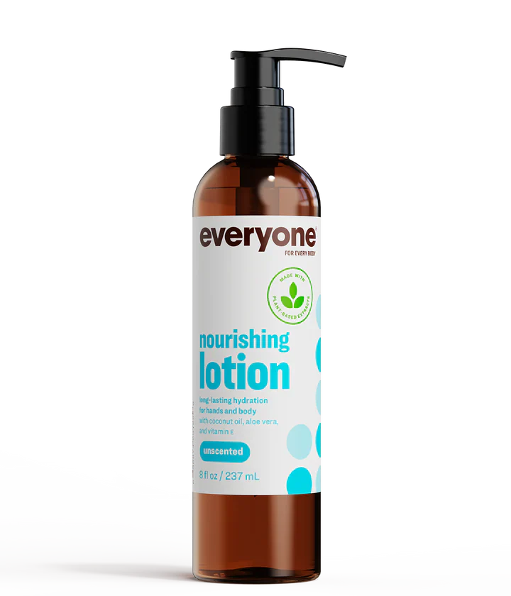 Everyone Lotion Unscented (8 Fl Oz), Nourishing & Fragrance-Free for Sensitive Skin