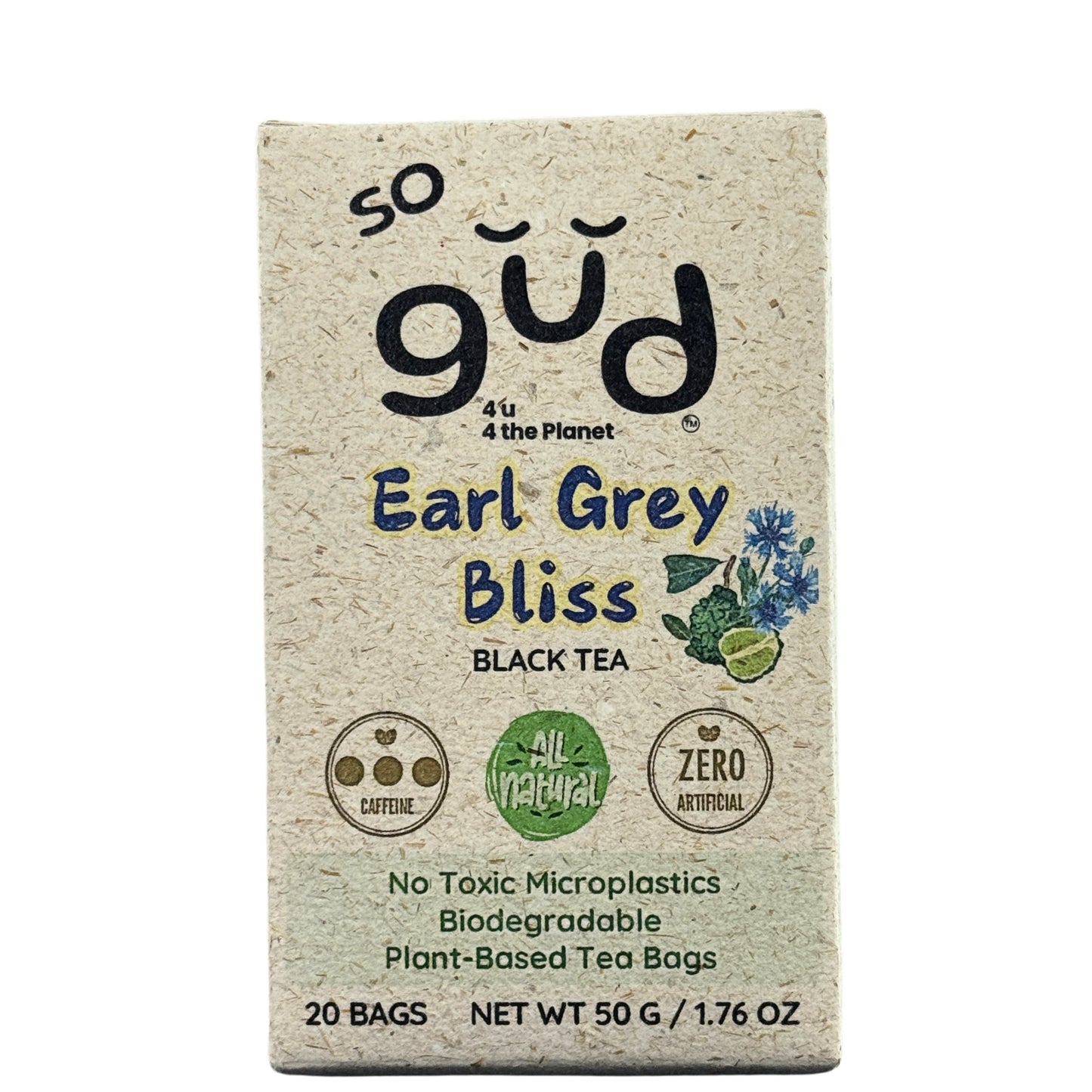 Earl Grey Bliss Black Tea | Plant-based Tea Bags