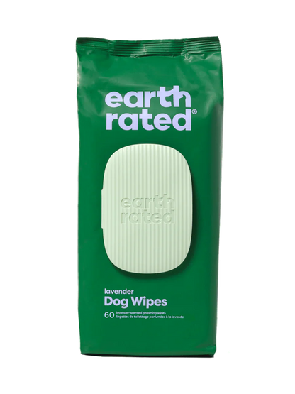 Earth Rated Lavender Plant-Based Dog Grooming Wipes