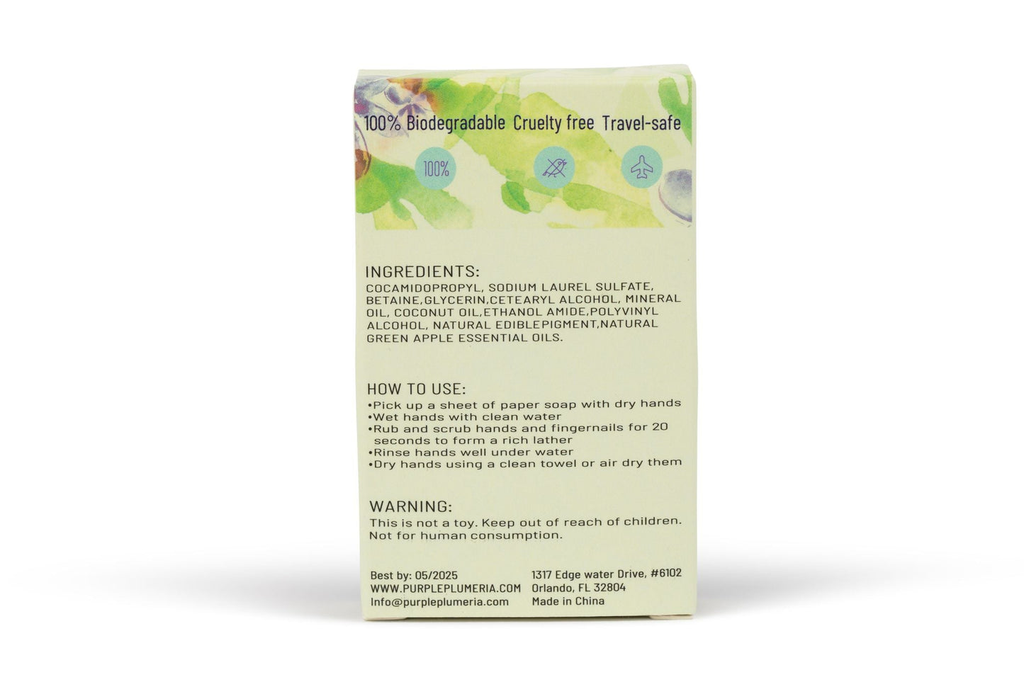 Biodegradable Soap Sheets. Perfect for Camping & Travel