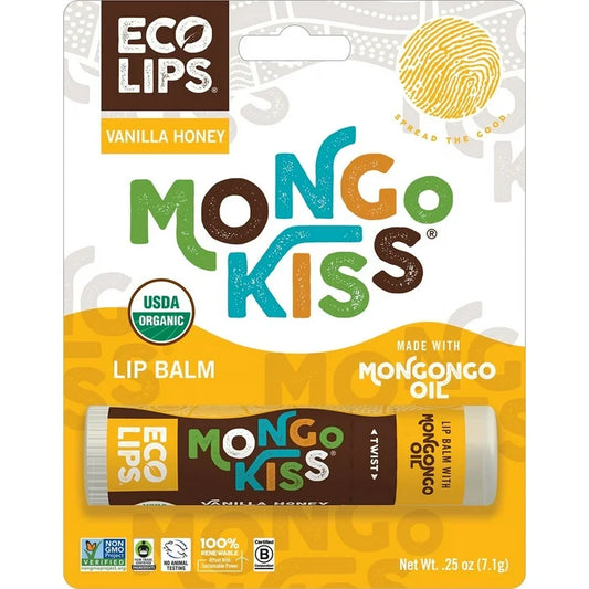 Eco Lips Organic Vanilla Honey Lip Balm, 15 Pack, 0.25 Oz Each