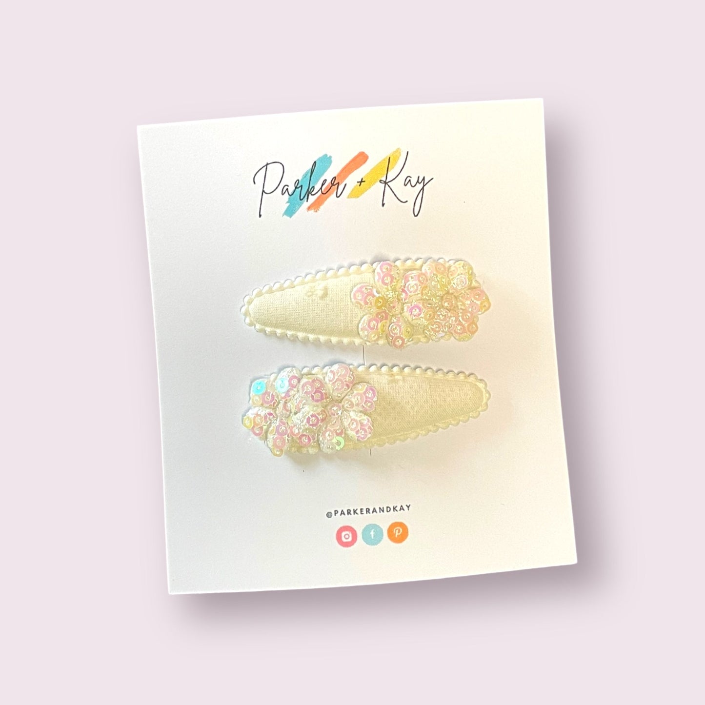 Sparkling Bloom Snap Clips