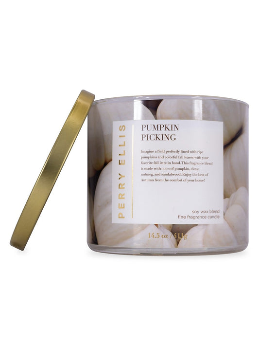Pumpkin Picking 3 Wick Candle by Perry Ellis