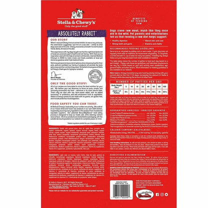 Stella & Chewy's Freeze Dried Dinner Patties Rabbit Dog Food (5.5oz)