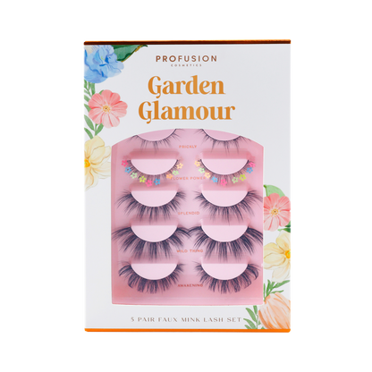 Petal Perfect | Garden Glamour 5 Pairs Faux Mink Lash Set