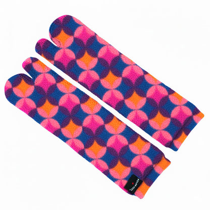 Polar Feet Fleece Tabi Socks - Art Deco