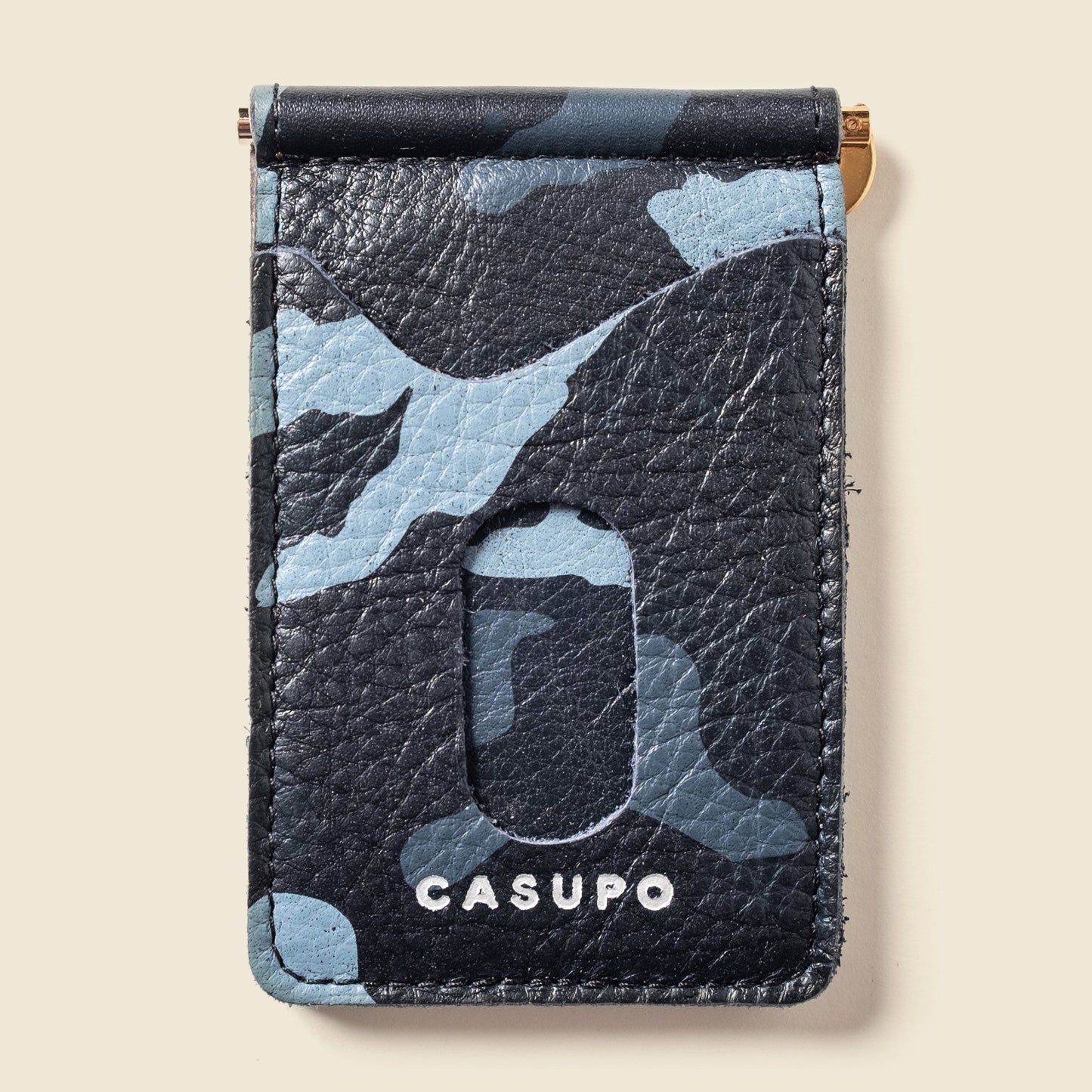 Money Clip Wallet - Blue Camo