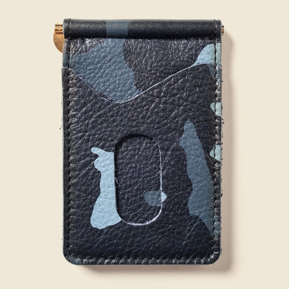 Money Clip Wallet - Blue Camo