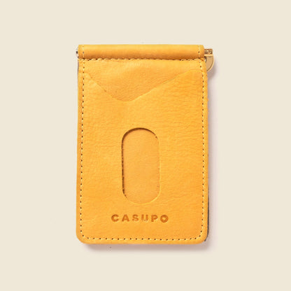 Money Clip Wallet - Mustard Yellow