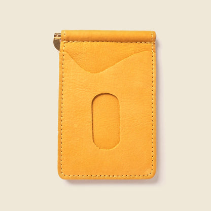 Money Clip Wallet - Mustard Yellow