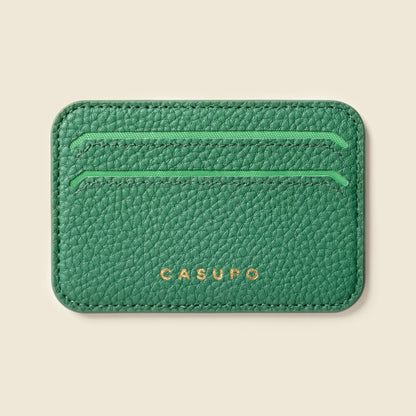 Mag Safe Leather Wallet with RFID - Green