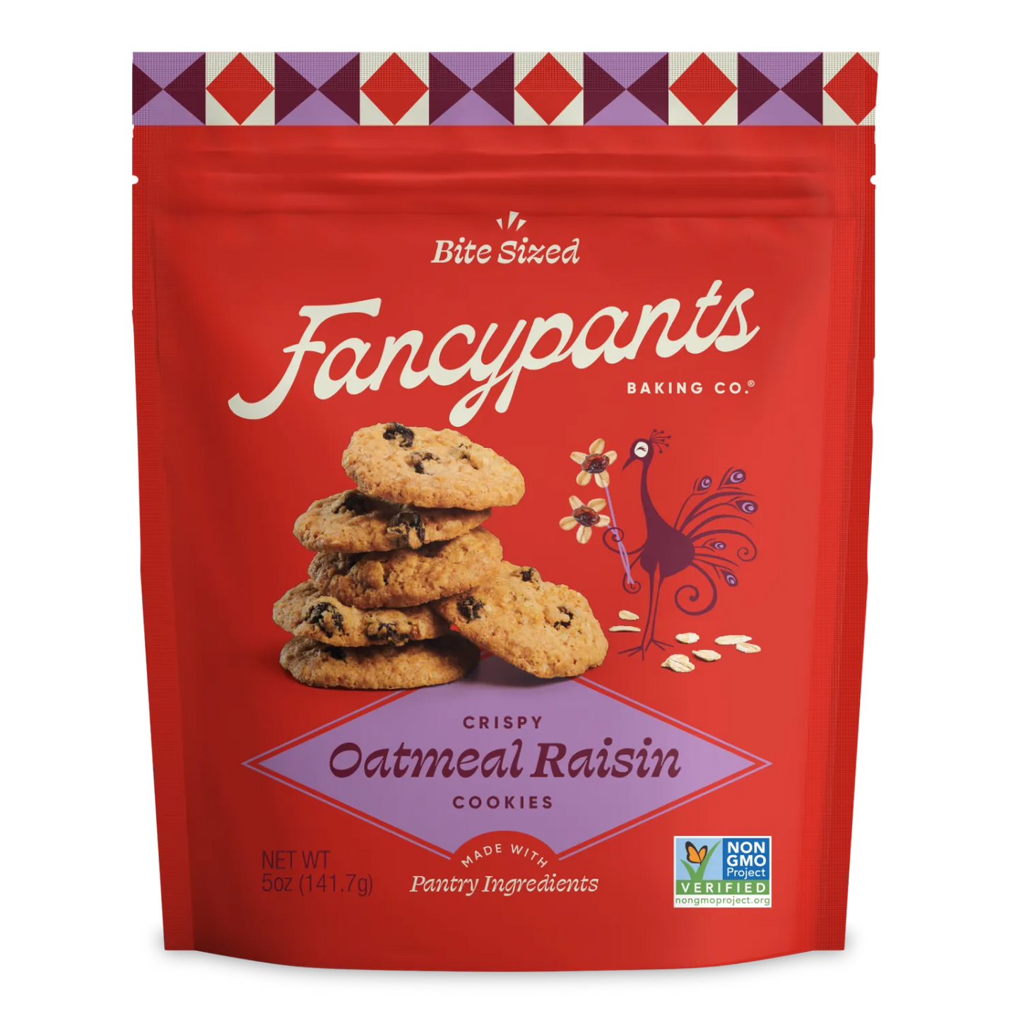 Fancypants - Oatmeal Raisin Cookies, 5 oz (Pack of 6) - Kosher GMO-Free Treats