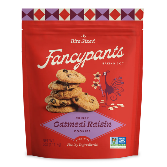Fancypants - Oatmeal Raisin Cookies, 5 oz (Pack of 6) - Kosher GMO-Free Treats