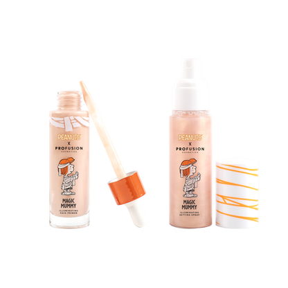 Peanuts Halloween | Magic Mummy Illuminating Face Primer & Setting Spray Set