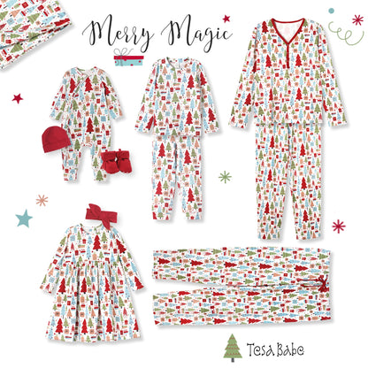 Christmas Merry Women's Bamboo Pajama Set - Family Matching