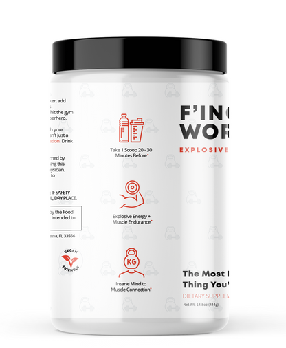 F'ing Nootropic Pre-Workout Supplement - Unleash Your Focus and Power