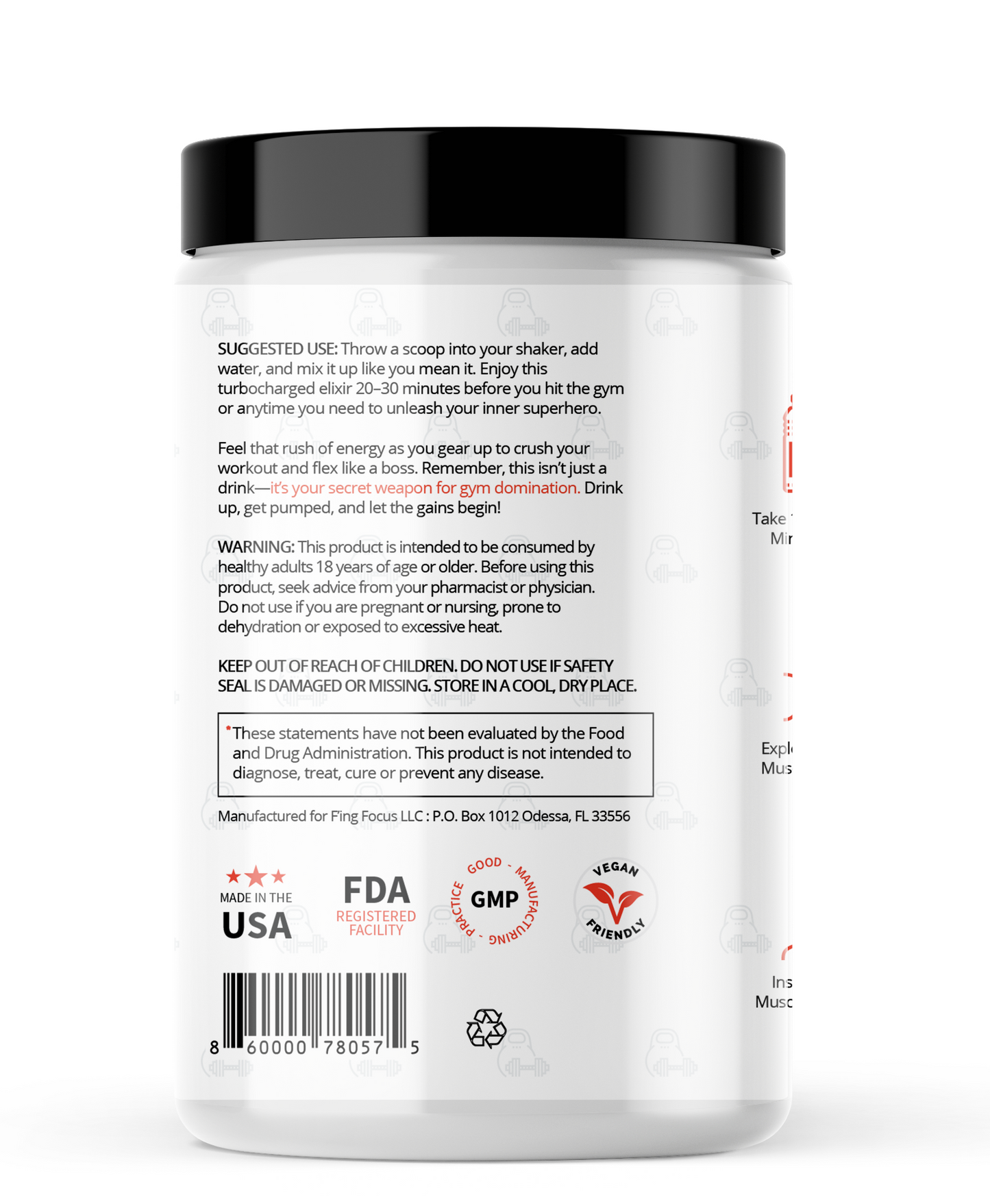 F'ing Nootropic Pre-Workout Supplement - Unleash Your Focus and Power