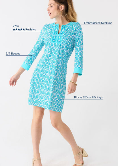 Rosemary Beach Embroidered Tunic Dress