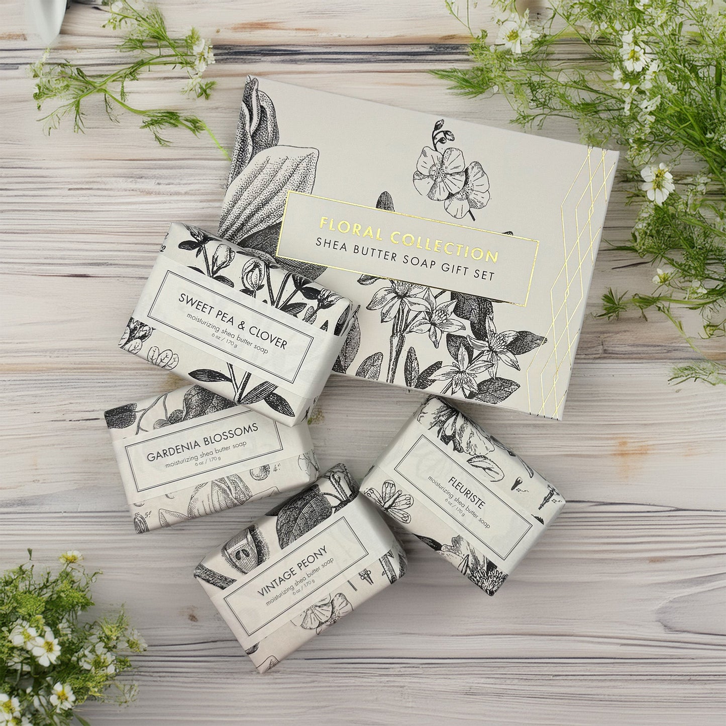 Floral Lovers - Shea Butter Soap Gift Set