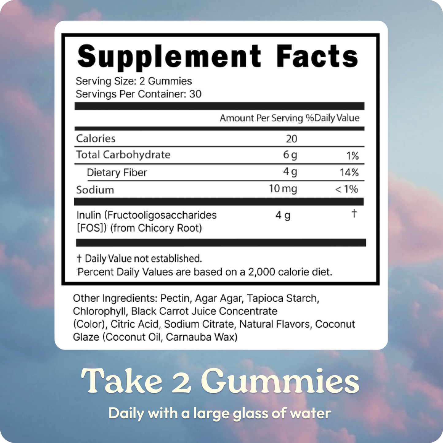 Peachy Clean Fiber Gummies