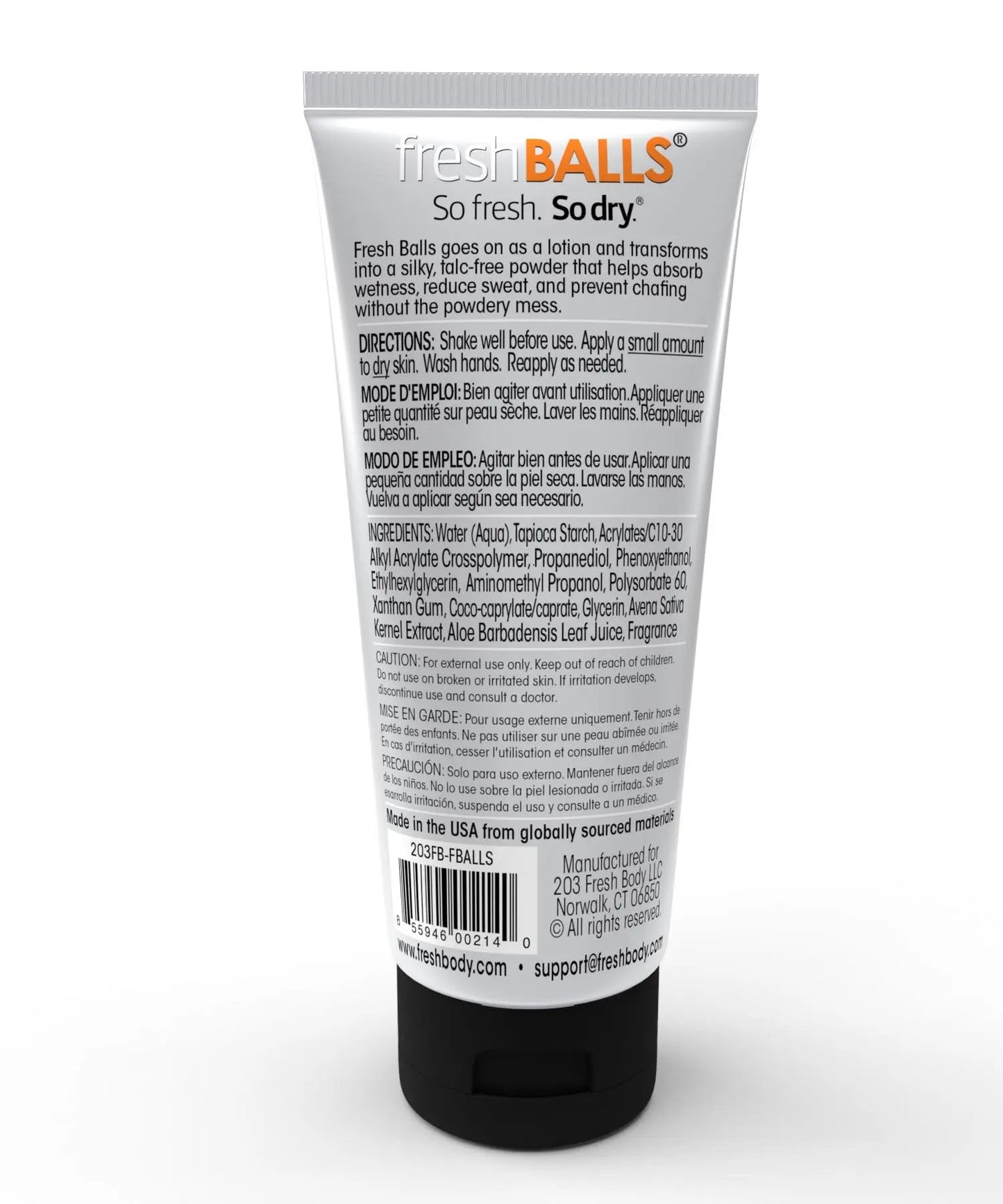 Fresh Balls 3.4oz Lotion