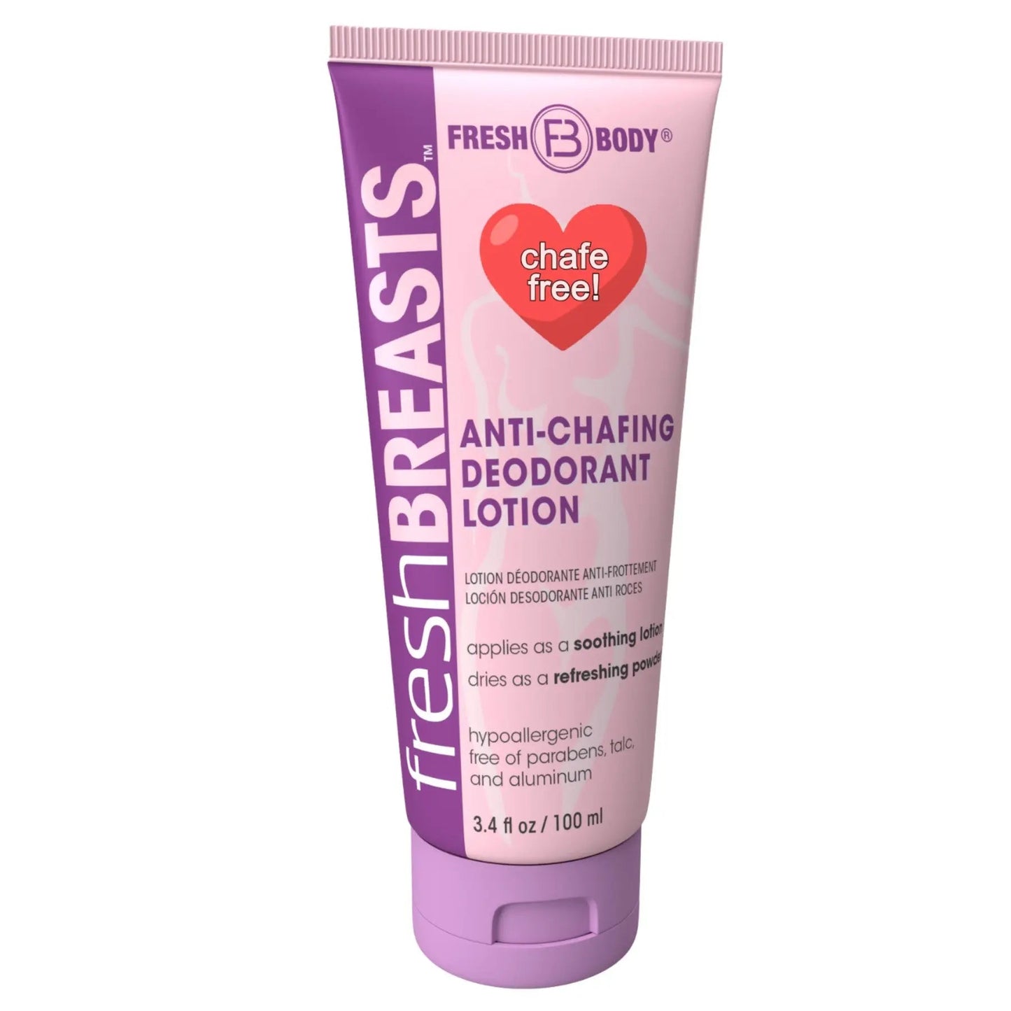 Fresh Breasts Anti-Chafing Cream 3.4 oz