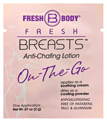 Fresh Breasts On-The-Go Anti-Chafing Cream Packets (select quantity)