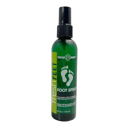 Fresh Feet Foot Spray with Eucalyptus, Spearmint & Tea Tree Oil - 4 oz Spray Bottle