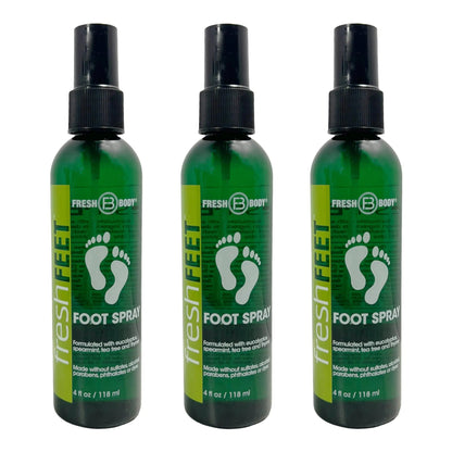 Fresh Feet Foot Spray with Eucalyptus, Spearmint & Tea Tree Oil - 4 oz Spray Bottle